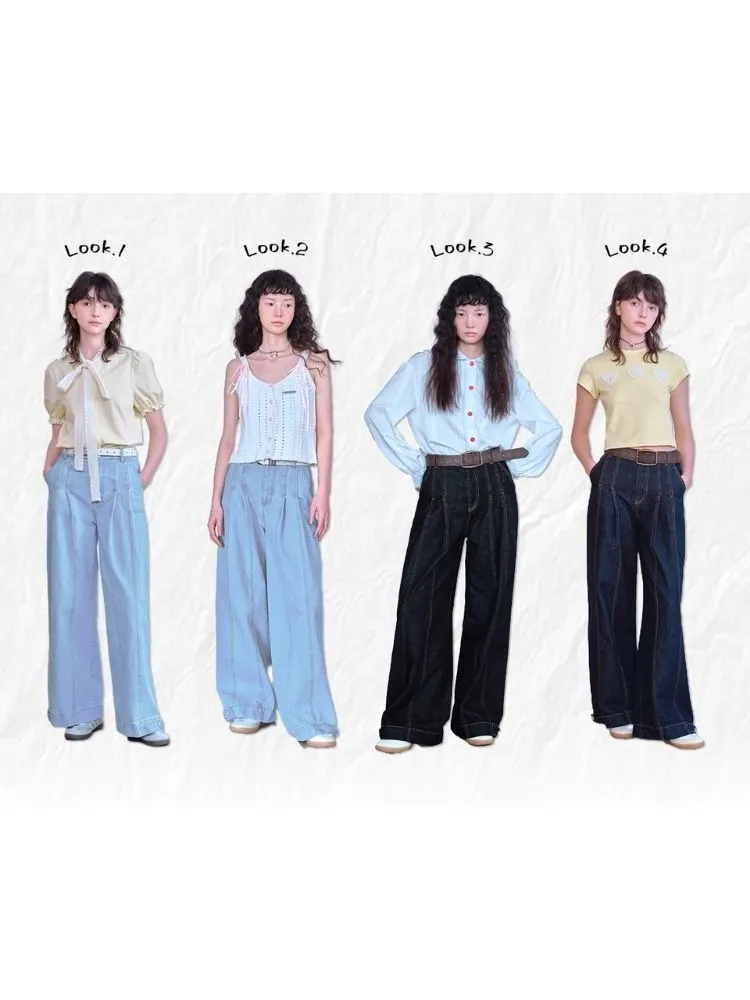 loose wide-leg pants