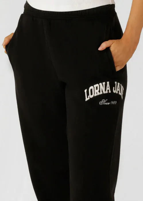 Lorna Jane New Sport Washed Sweatpants - Washed Black