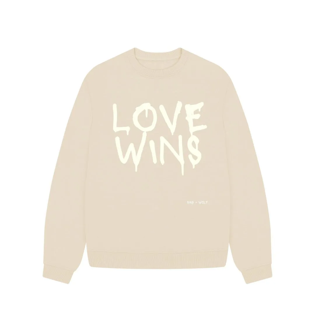 Love Wins Oversized Sweatshirt