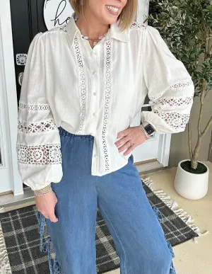 Loving You Crochet Top | White