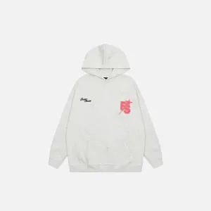 Luxury Retro Oversized Hoodie for Y2K Streetwear Lovers