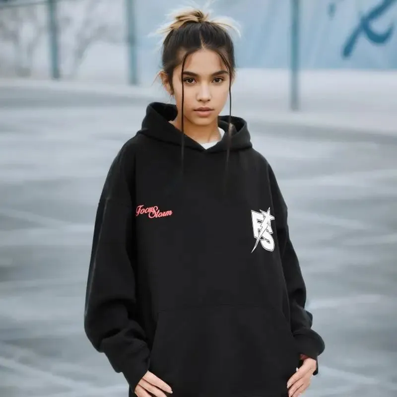 Luxury Retro Oversized Hoodie for Y2K Streetwear Lovers