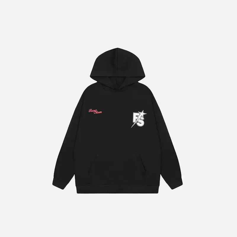 Luxury Retro Oversized Hoodie for Y2K Streetwear Lovers