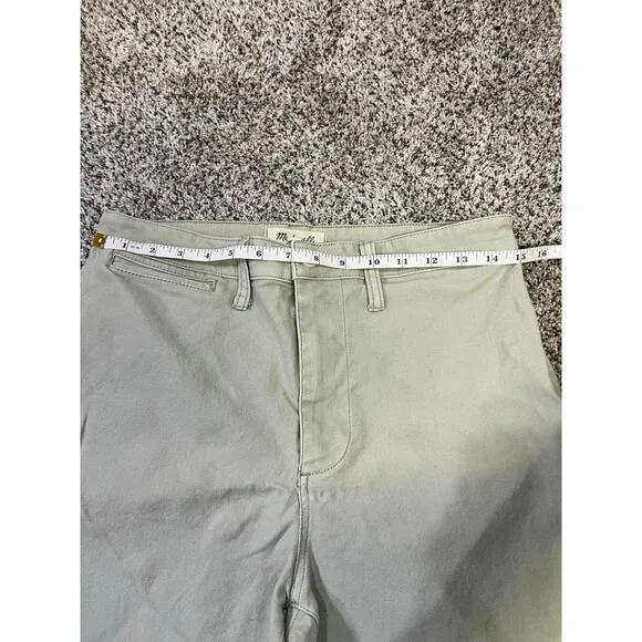Madewell Emmet Wide Leg Cropped, Women’s Size 29 Light Green Sea Haze