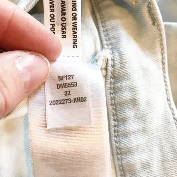 MADEWELL The Perfect Vintage Wide Leg Crop Jeans Bosworth Wash Raw Hem Womens 32