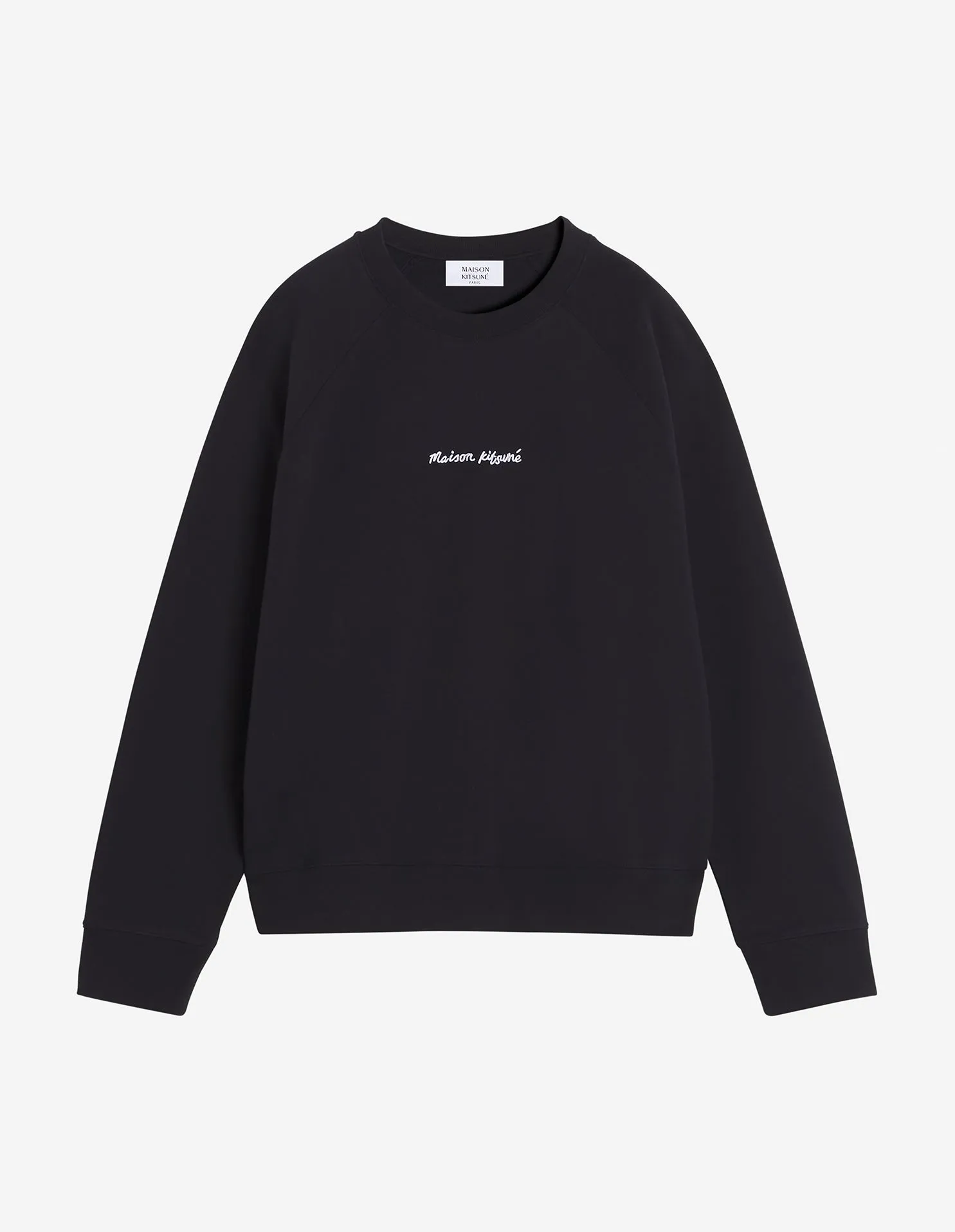 MAISON KITSUNE EMBROIDERY OVERSIZE RAGLAN SWEATSHIRT