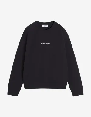 MAISON KITSUNE EMBROIDERY OVERSIZE RAGLAN SWEATSHIRT