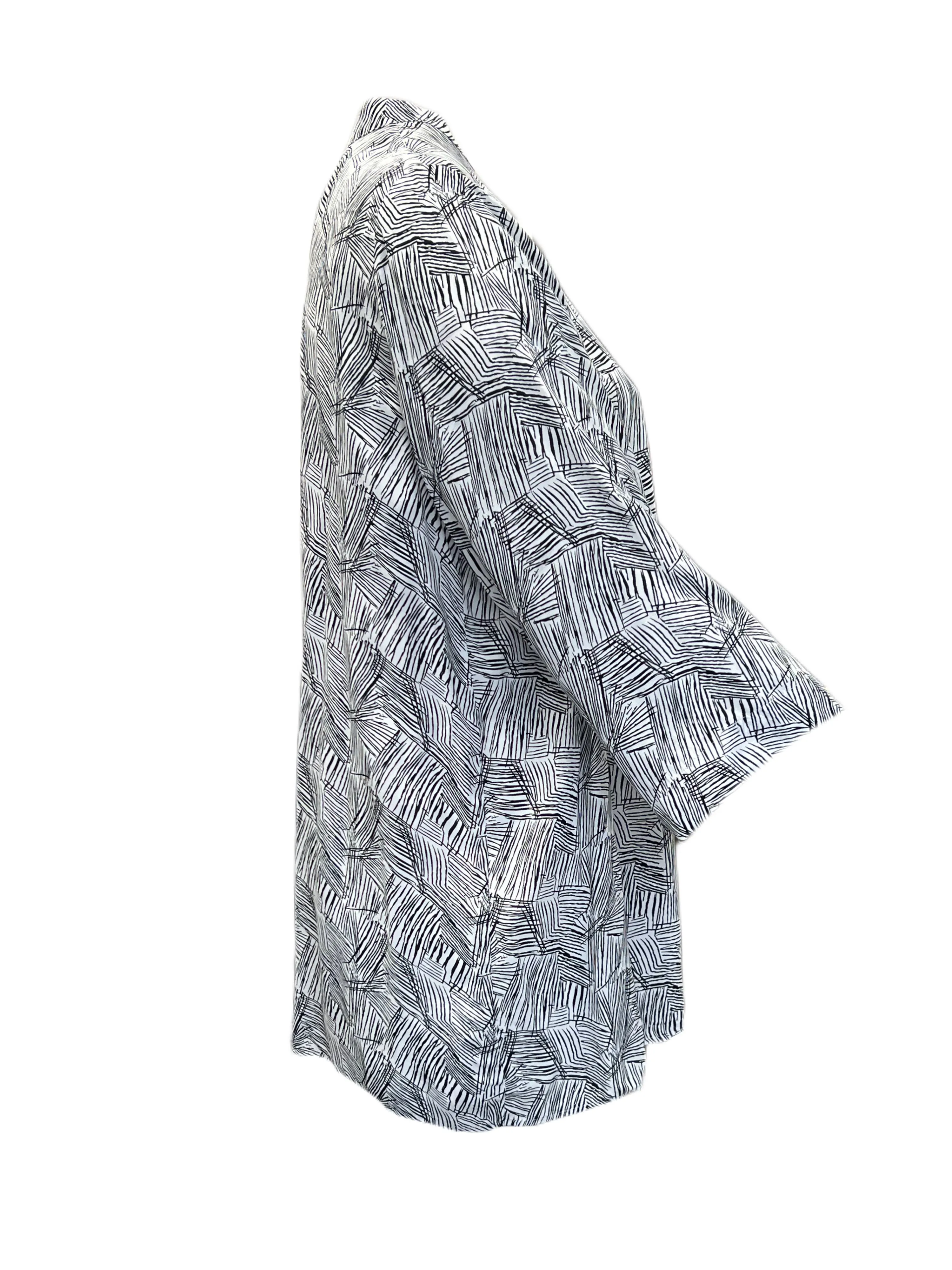 Marina Rinaldi Women's Grey Forza Button Closure Blouse NWT