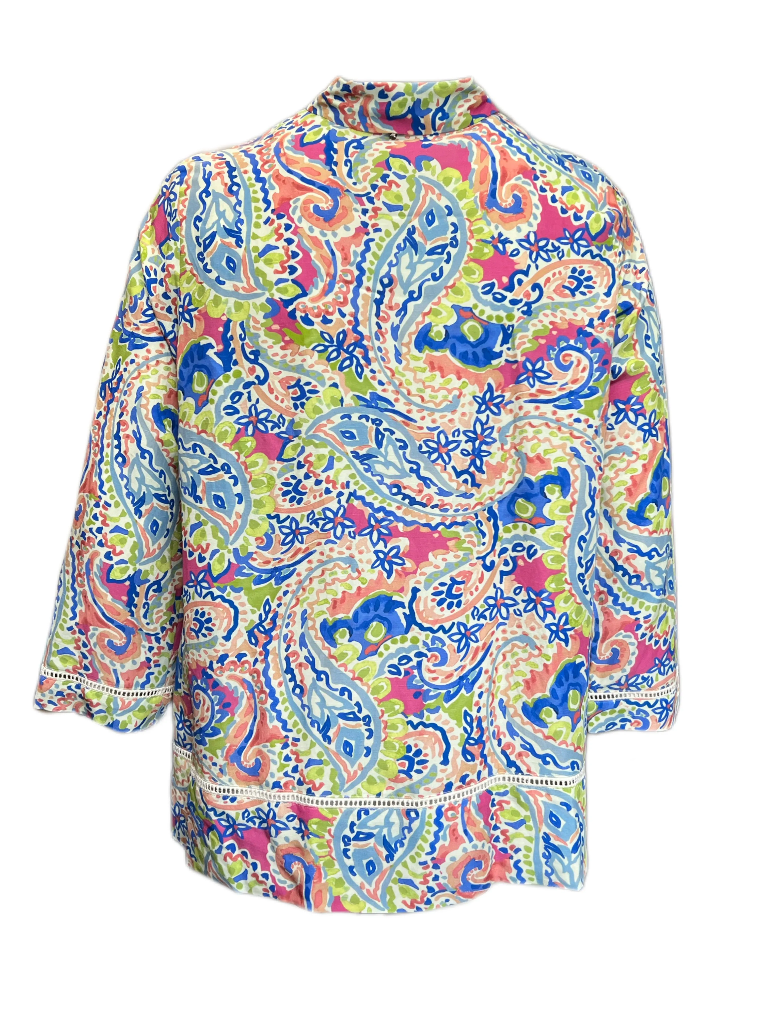 Marina Rinaldi Women's Multicolored Baseball Button Down Shirt Size 16W/25