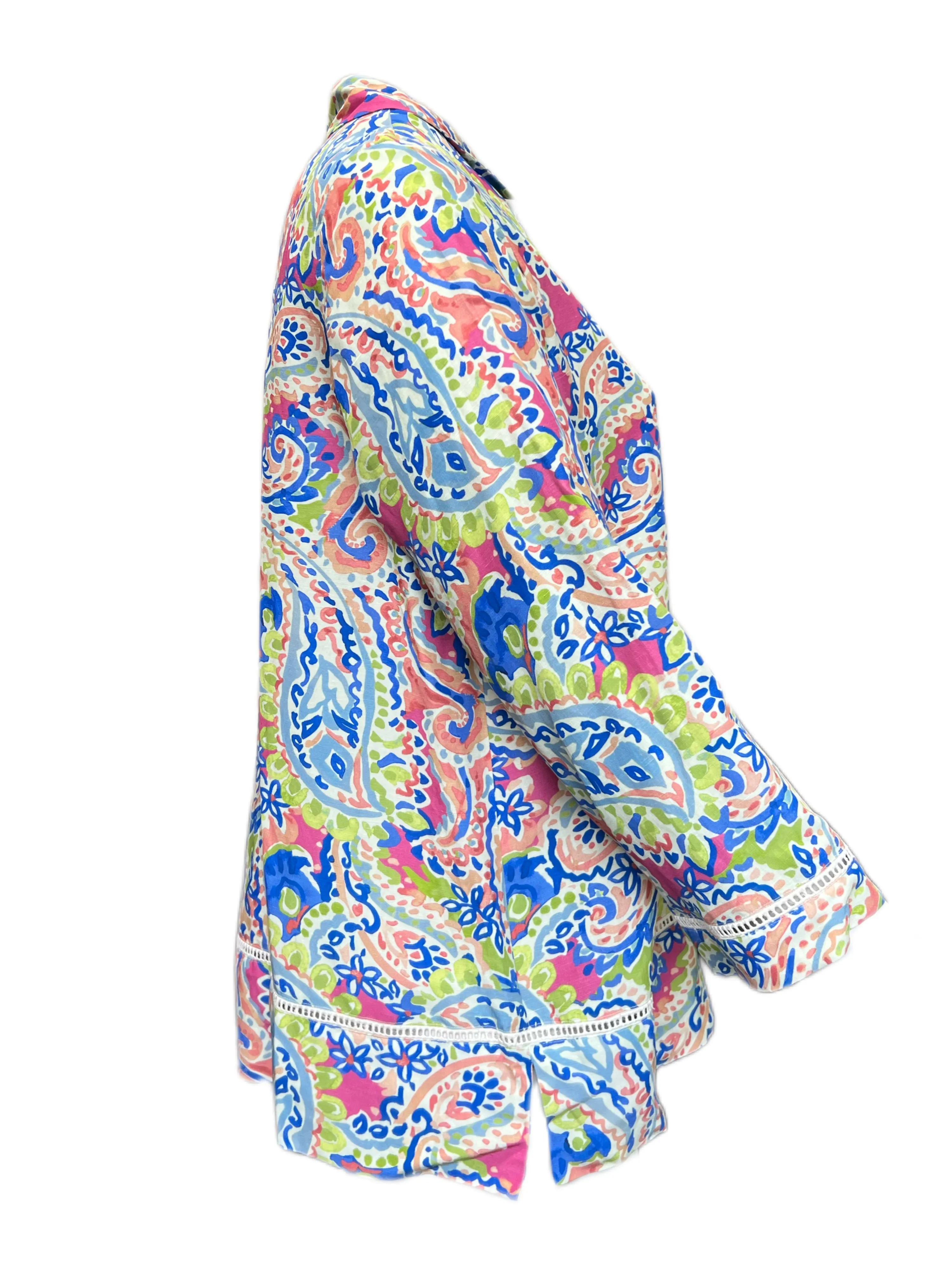 Marina Rinaldi Women's Multicolored Baseball Button Down Shirt Size 16W/25