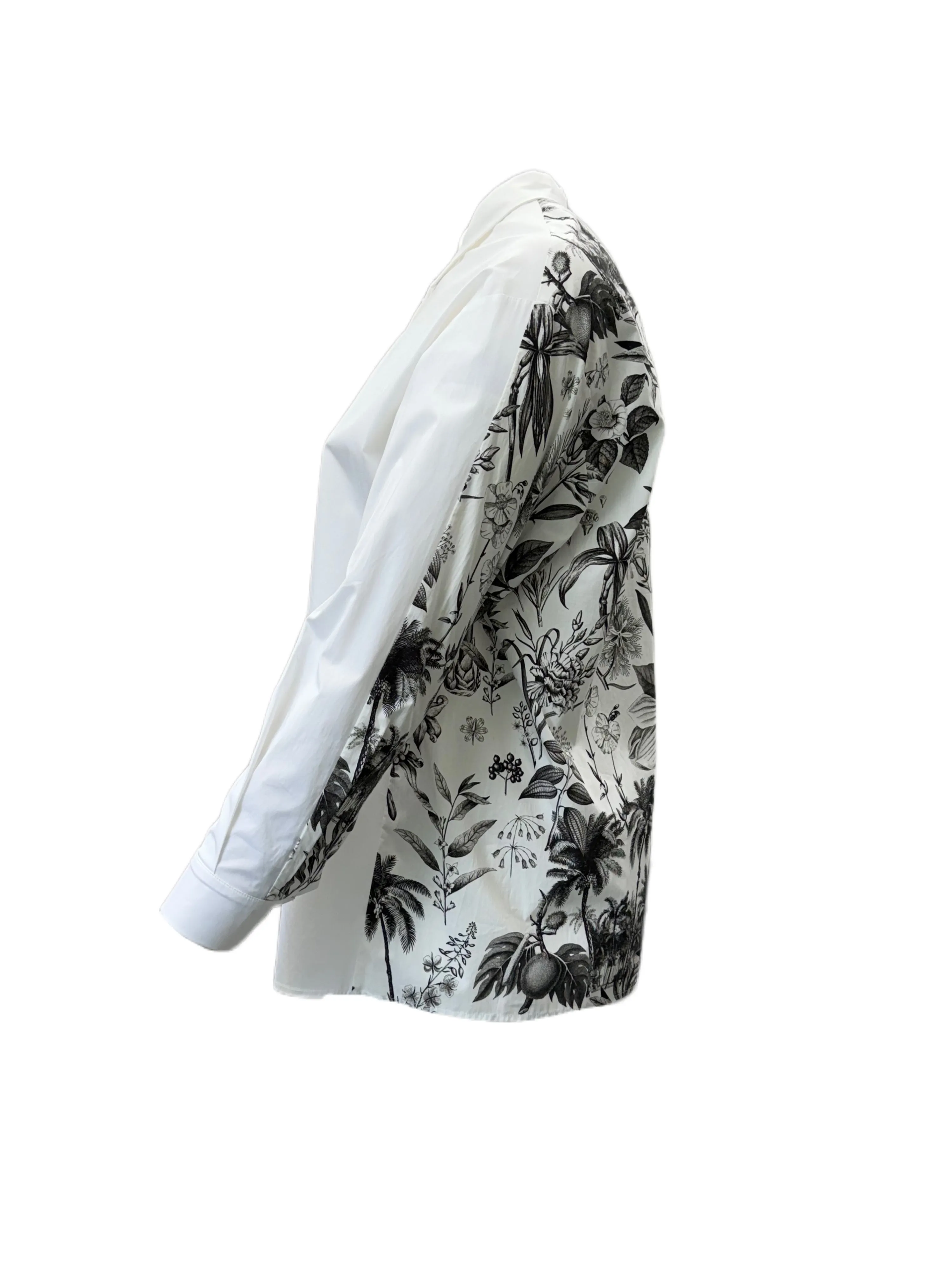 Marina Rinaldi Women's White Baseball Button Closure Shirt NWT