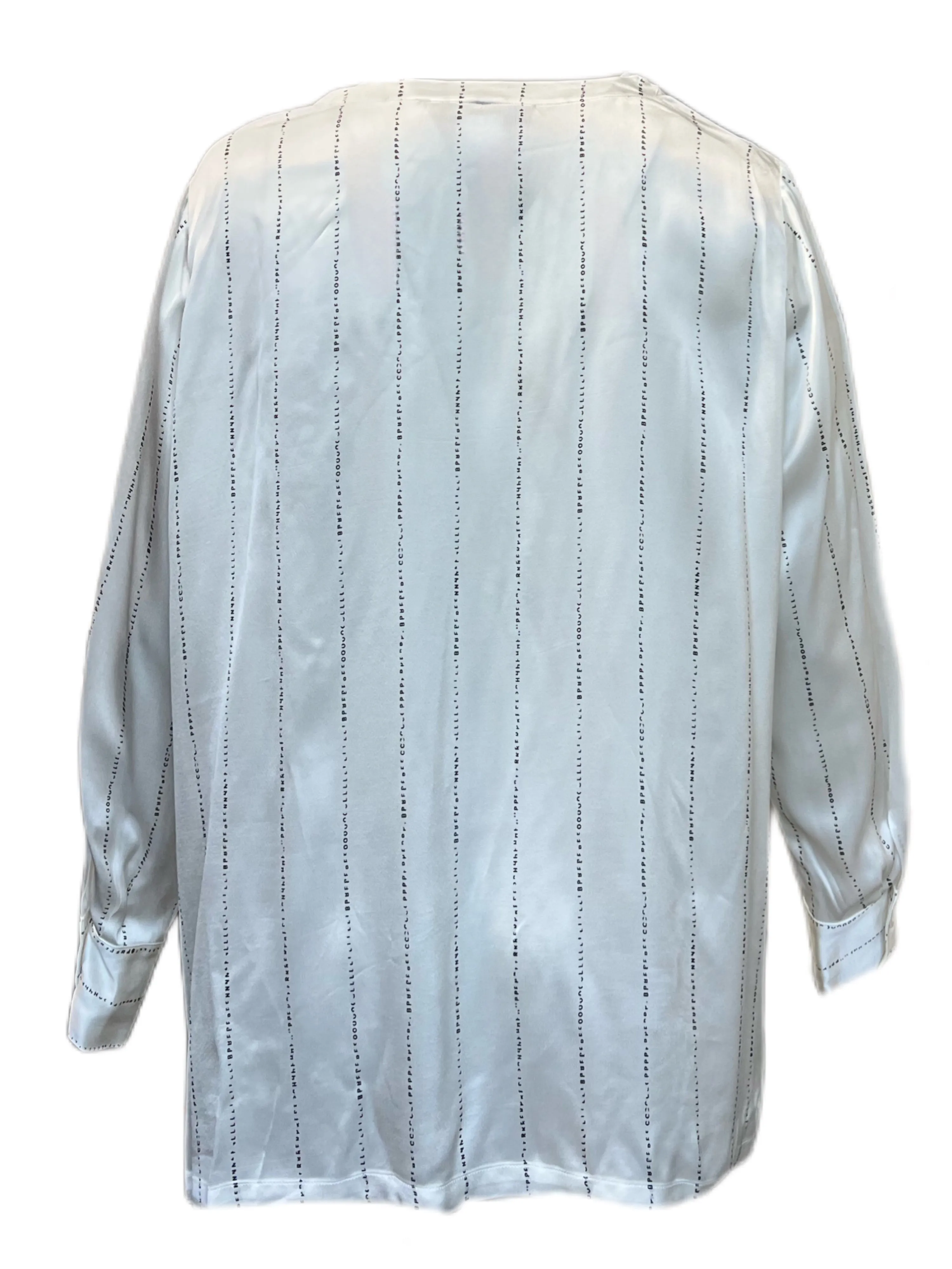 Marina Rinaldi Women's White Berbero Button Down Viscose Shirt NWT