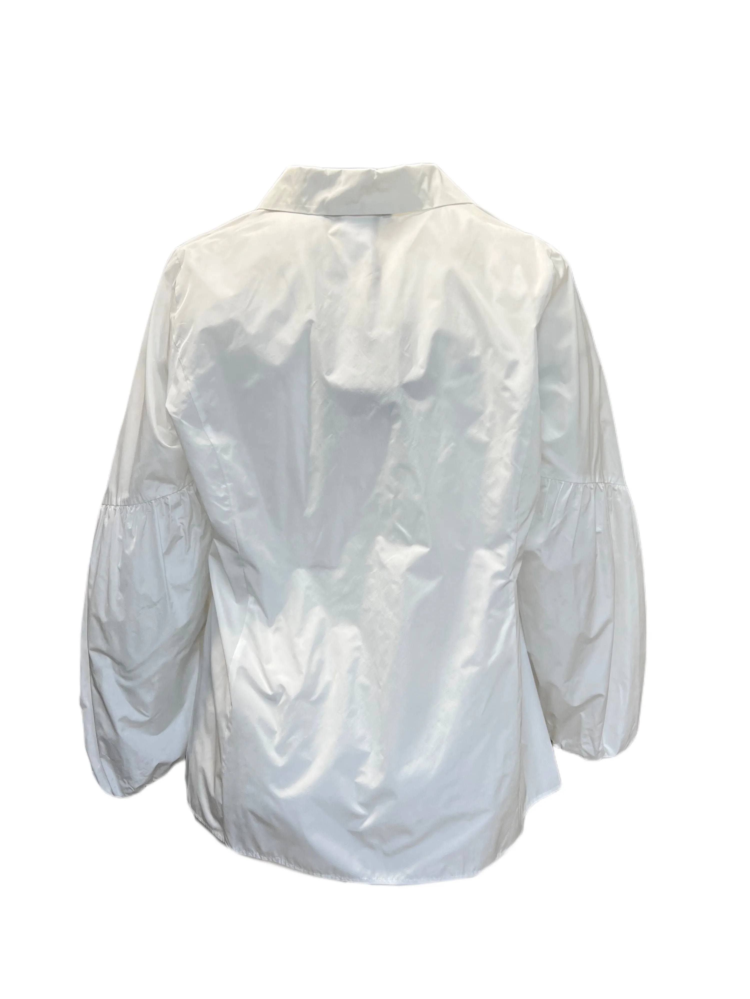 Marina Rinaldi Women's White Brezza Button Down Shirt NWT