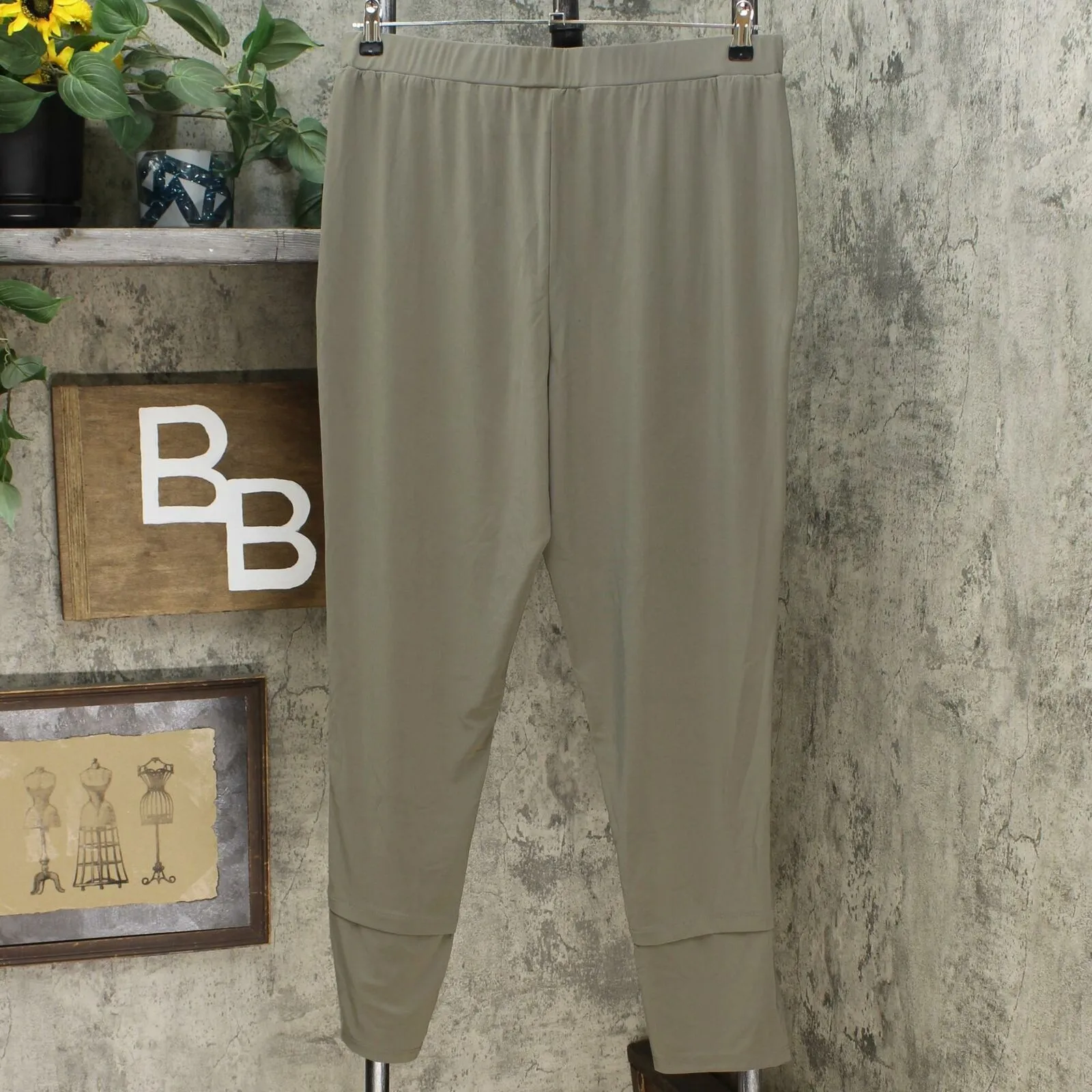 MarlaWynne Women's Matte Jersey Slouched Pants With Pockets