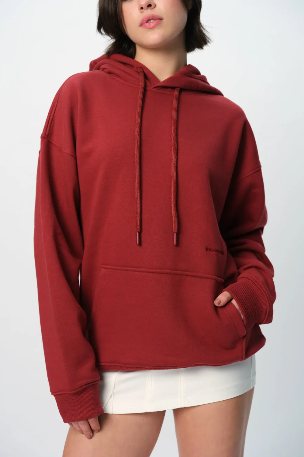 Maroon Wear A Hug Oversized Hoodie