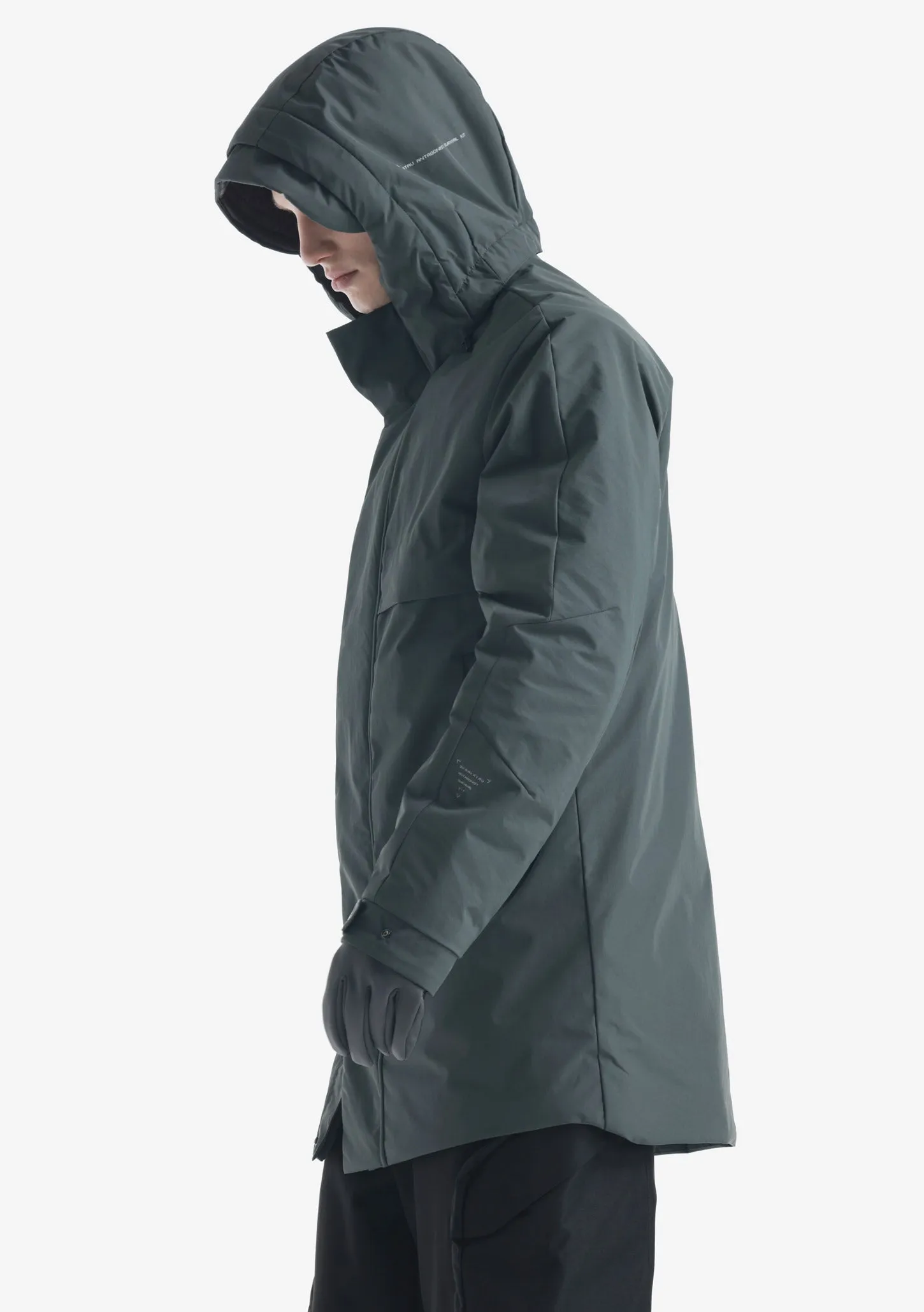 MASARU Removable Hood Trench Coat Qm484