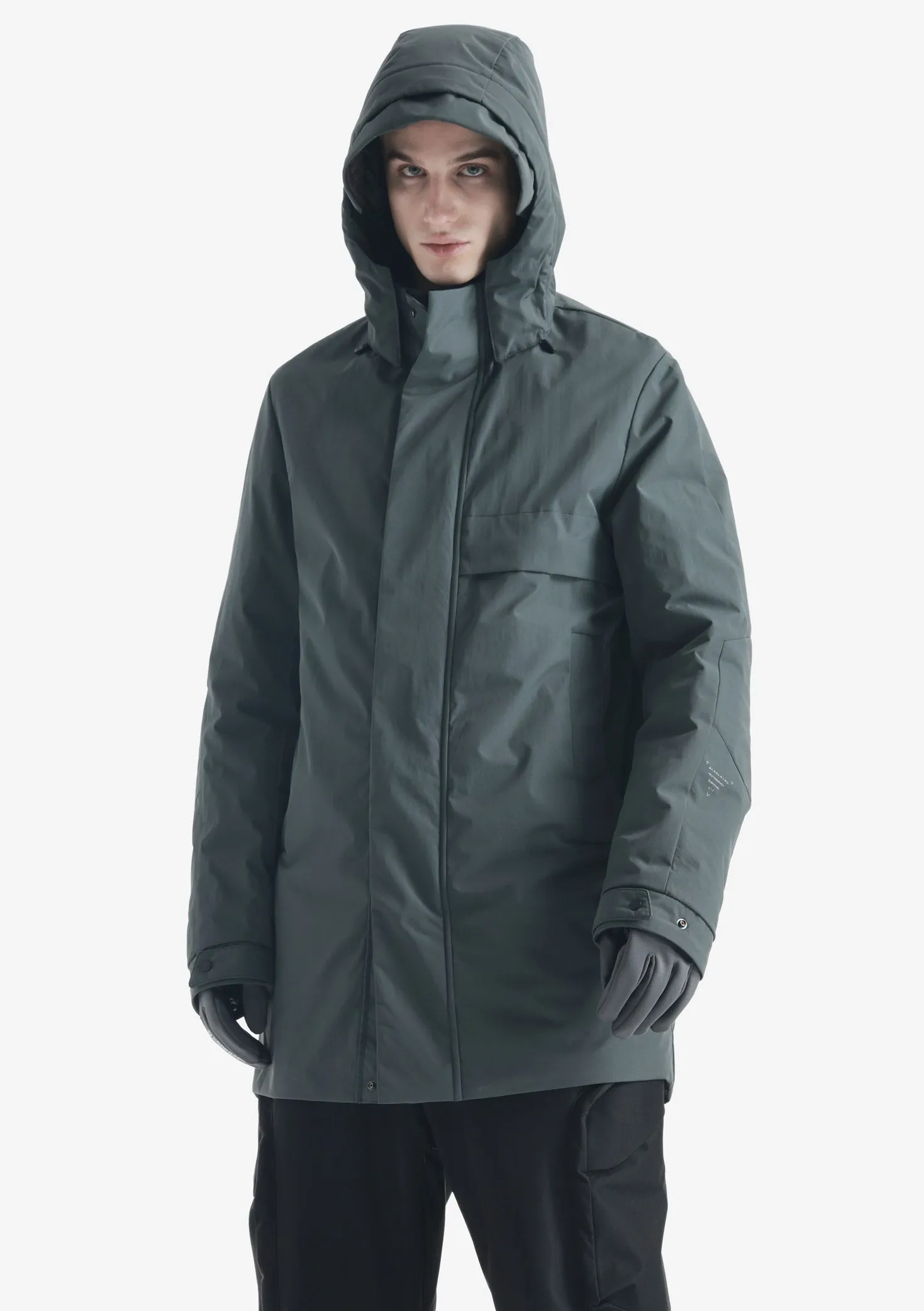 MASARU Removable Hood Trench Coat Qm484