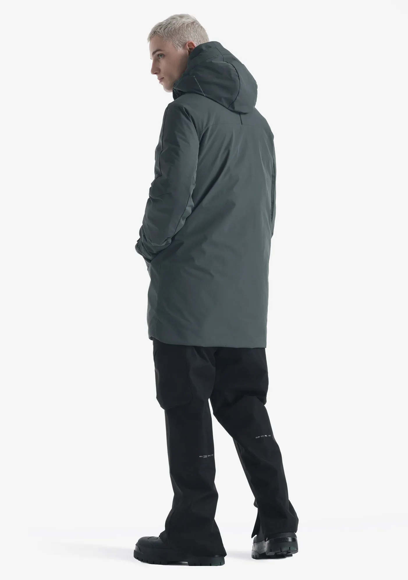 MASARU Removable Hood Trench Coat Qm484
