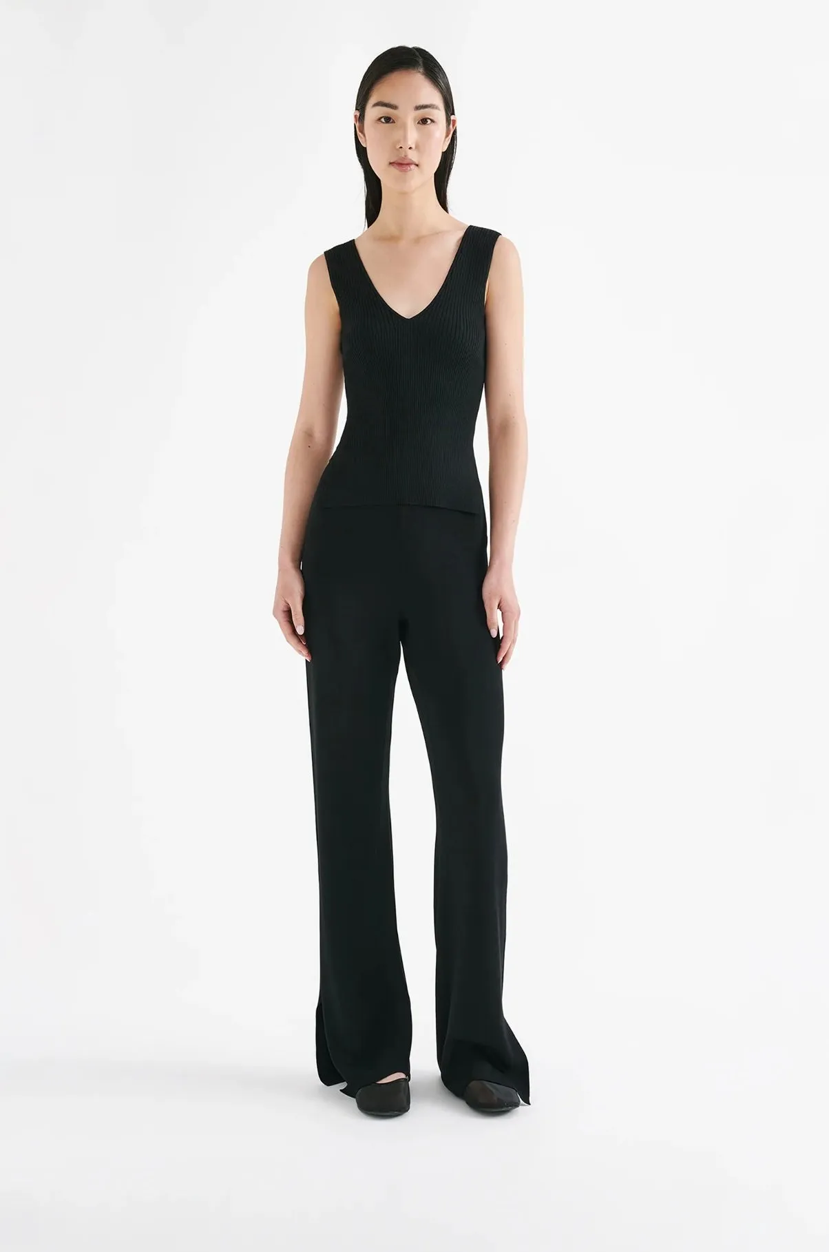 Mason Knit Pant BLACK