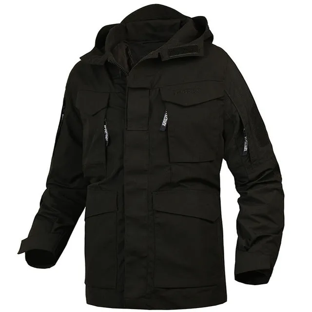 Mege Brand Men Tactical Clothing US Army M65 Military Field Jacket Trench Coats Hoodie Casaco Masculino Windbreaker Men Autumn