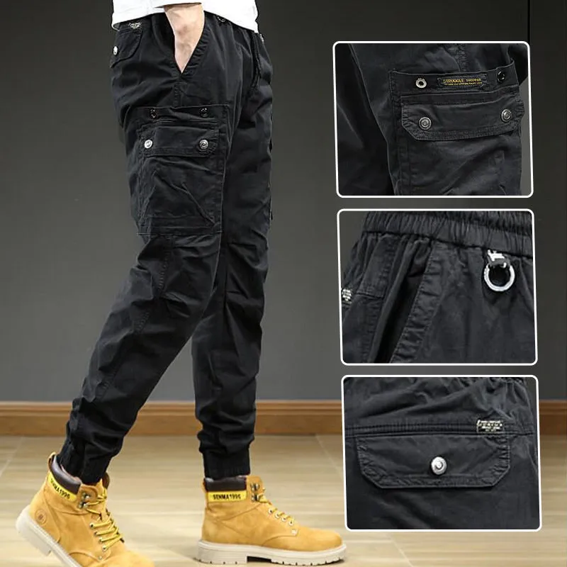 Men's Fashion Casual Multi-Pocket Tapered Sweatpants（50% OFF）