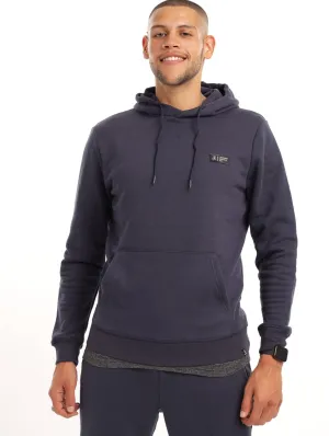Men's Plain Hooded Fleece - Navy