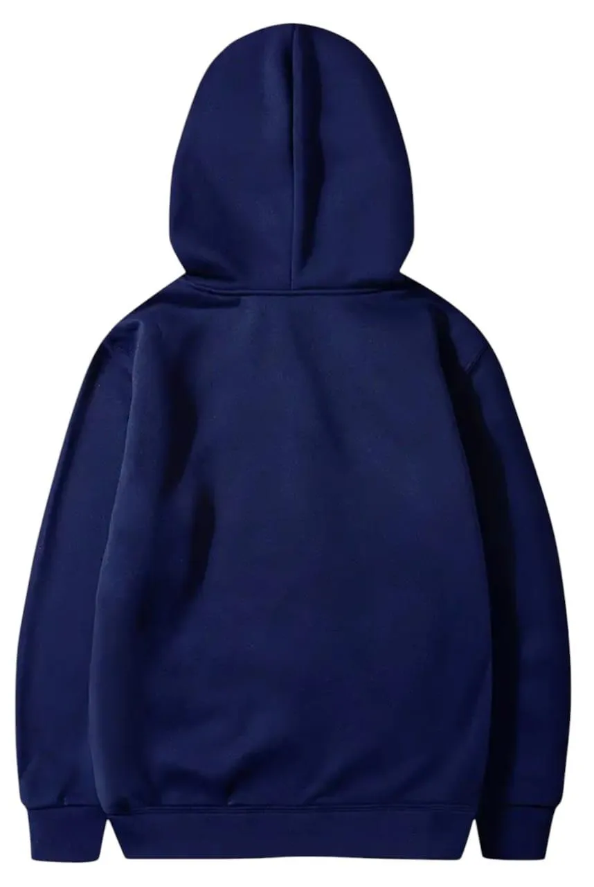 Men's Plain Round Neck Hoodie 1 Pc