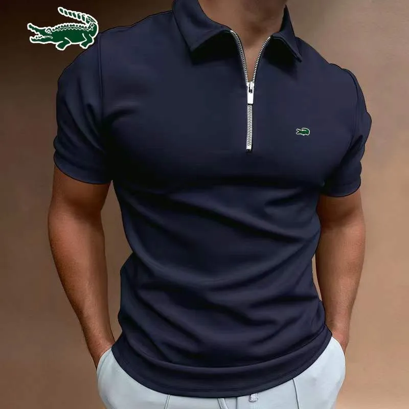 Men's Polo Shirt Fashion Stripe Short Sleeve