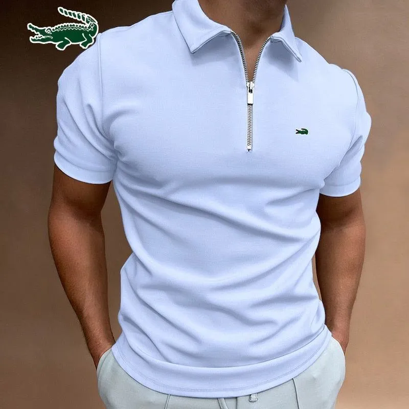 Men's Polo Shirt Fashion Stripe Short Sleeve
