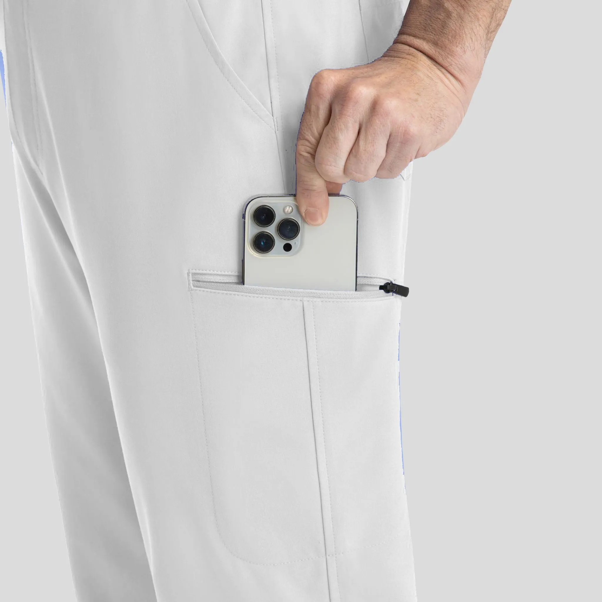 Men's Tapered Leg Pant | White