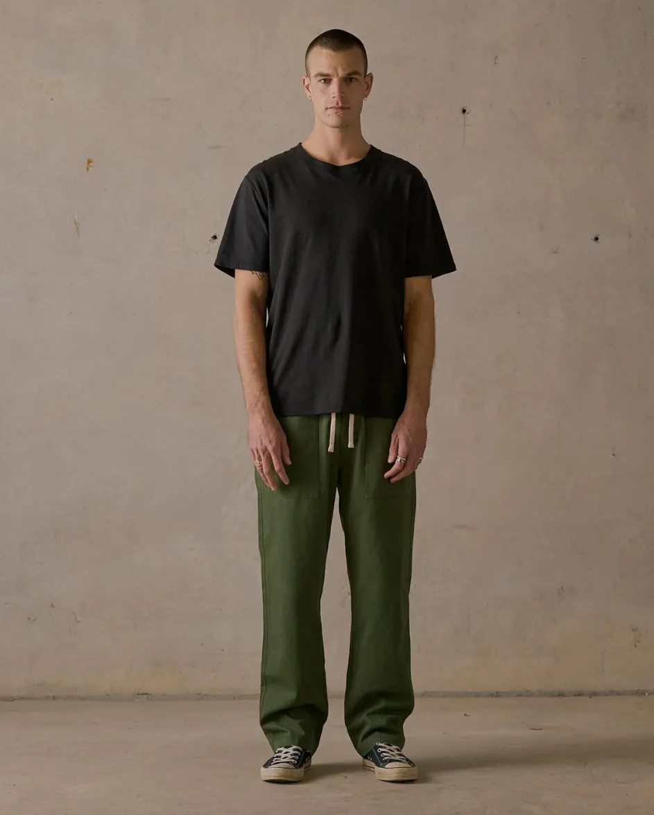 Mens Twill Pant Green Signature
