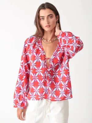 Meridian Tie Top Floral Burst
