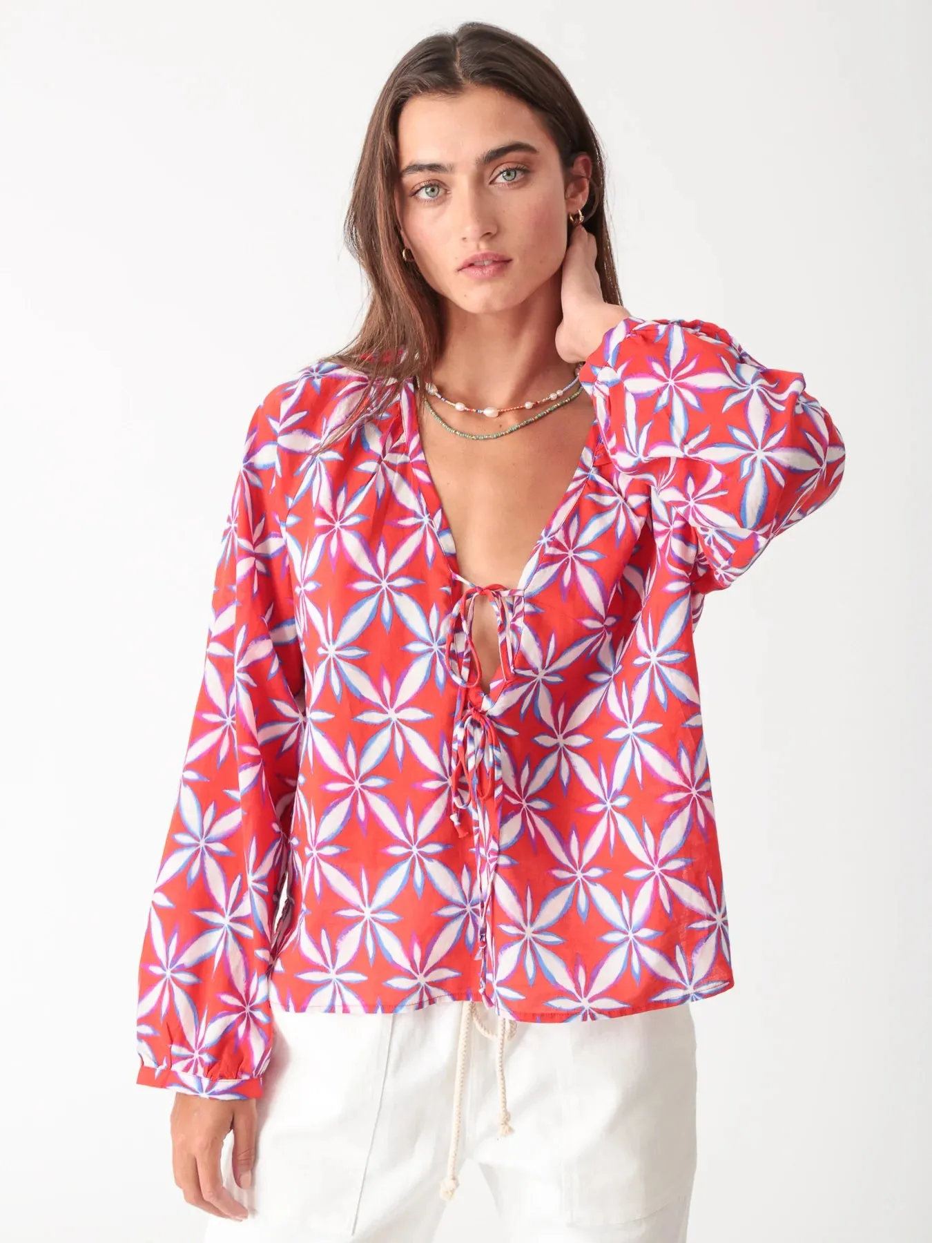 Meridian Tie Top Floral Burst
