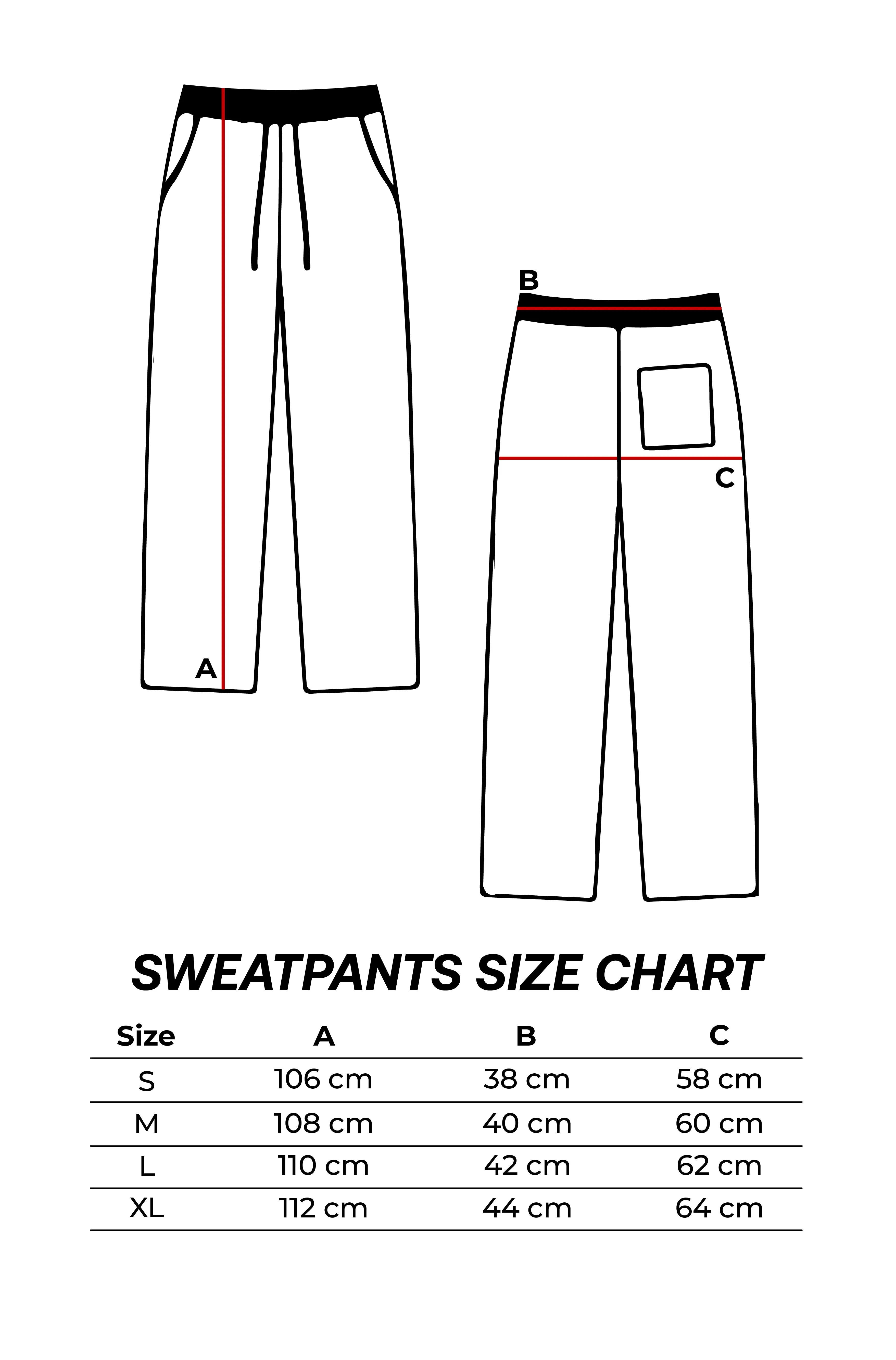 Midnight Black Oversized Sweatpants