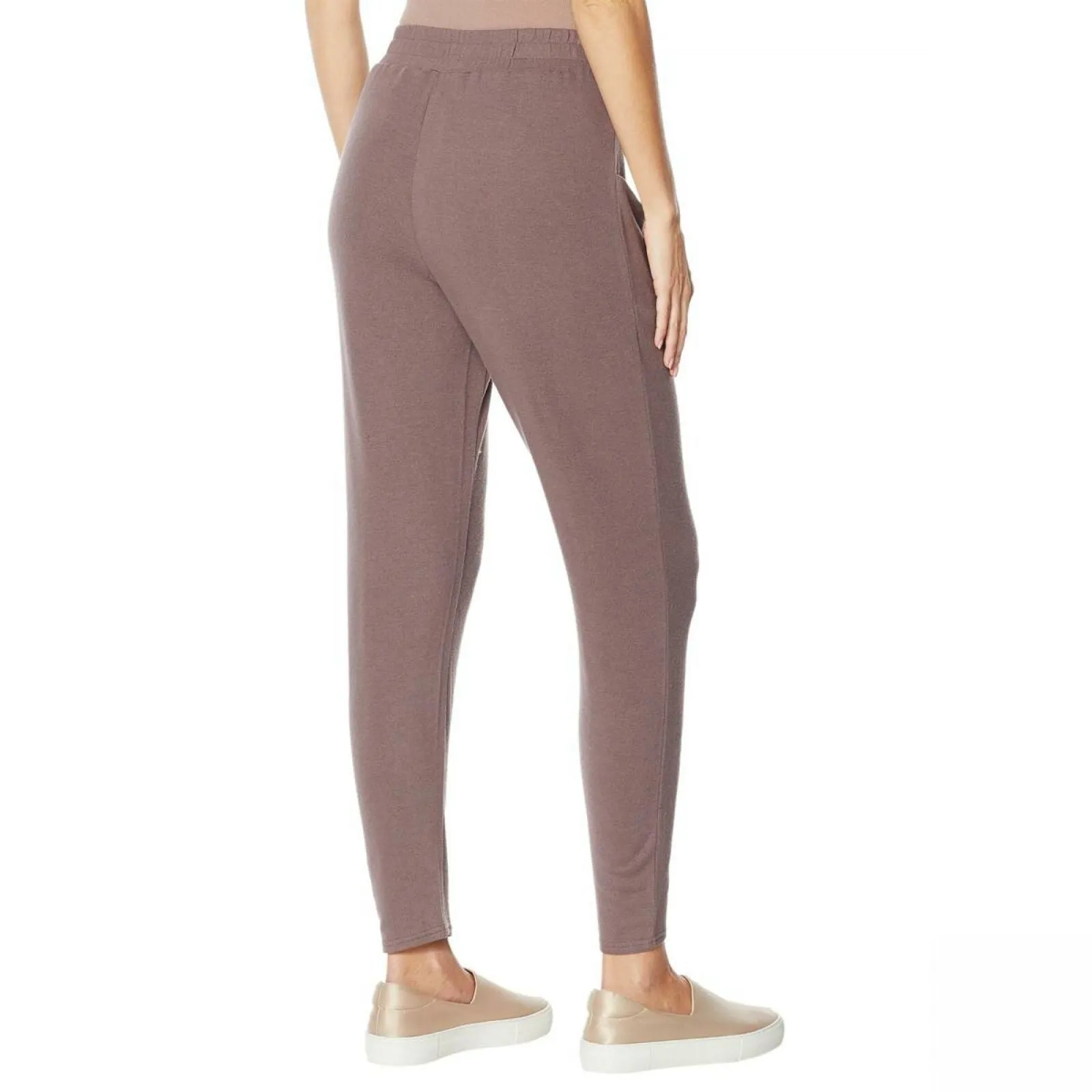Modern Soul Women's Plus Size Brushed Soft Touch Hacci Slouchy Pants