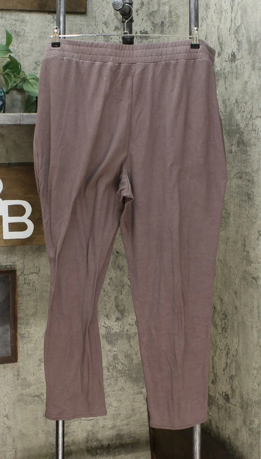 Modern Soul Women's Plus Size Brushed Soft Touch Hacci Slouchy Pants