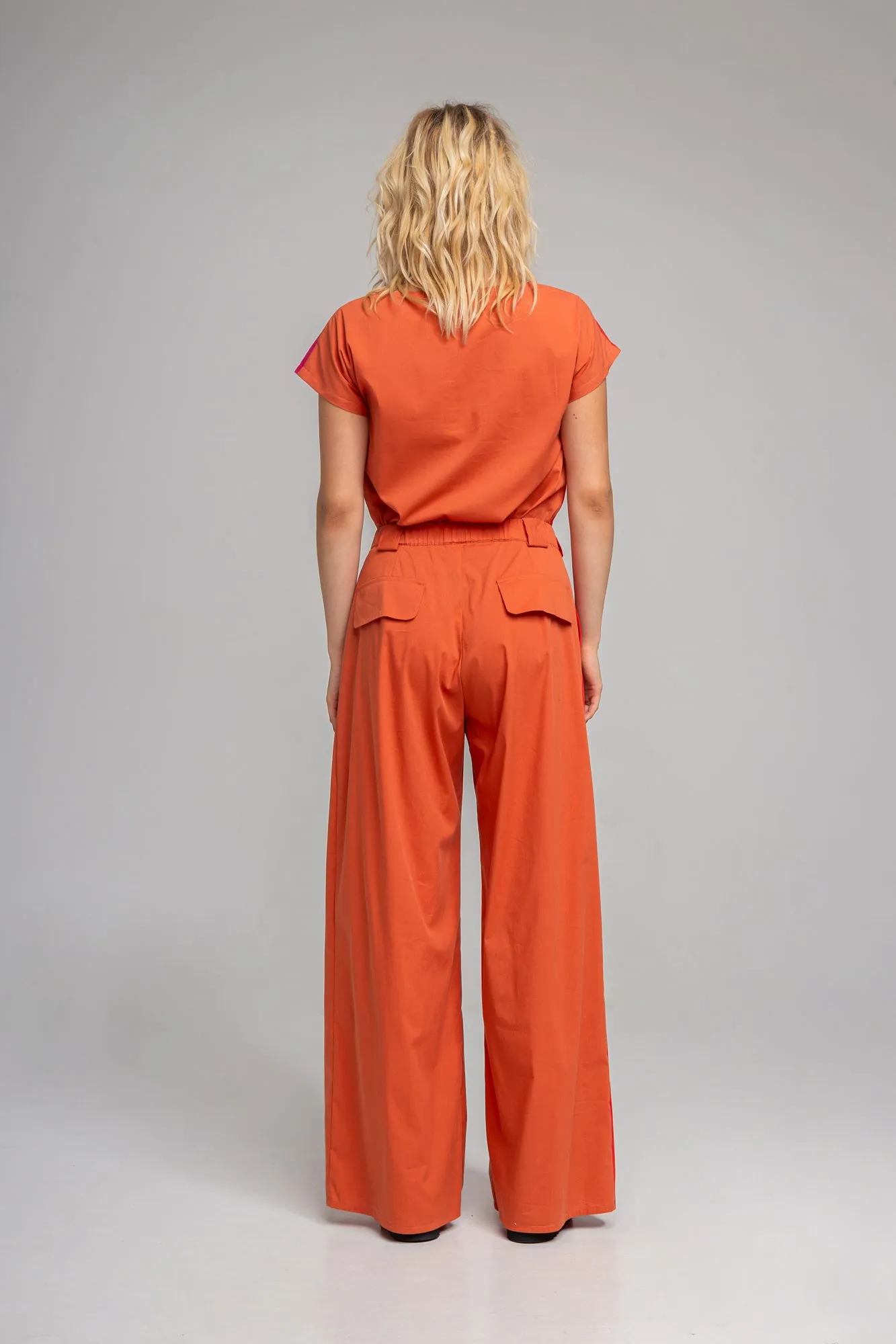 MONA RED palazzo pants