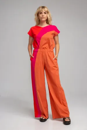 MONA RED palazzo pants