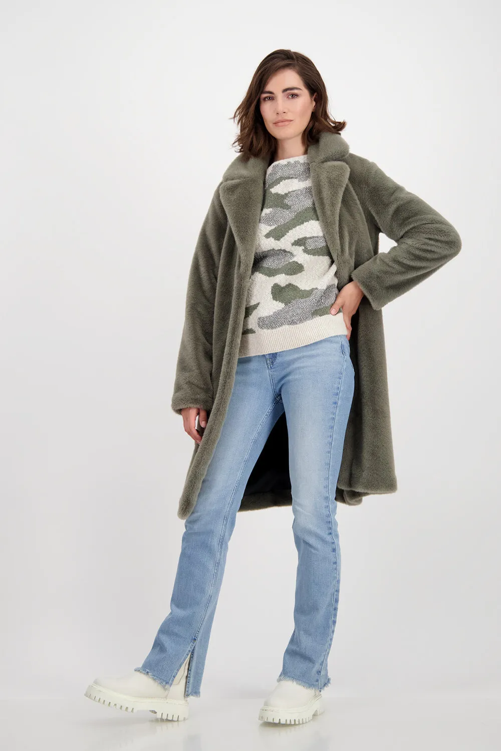 Monari Faux Fur Coat 807336