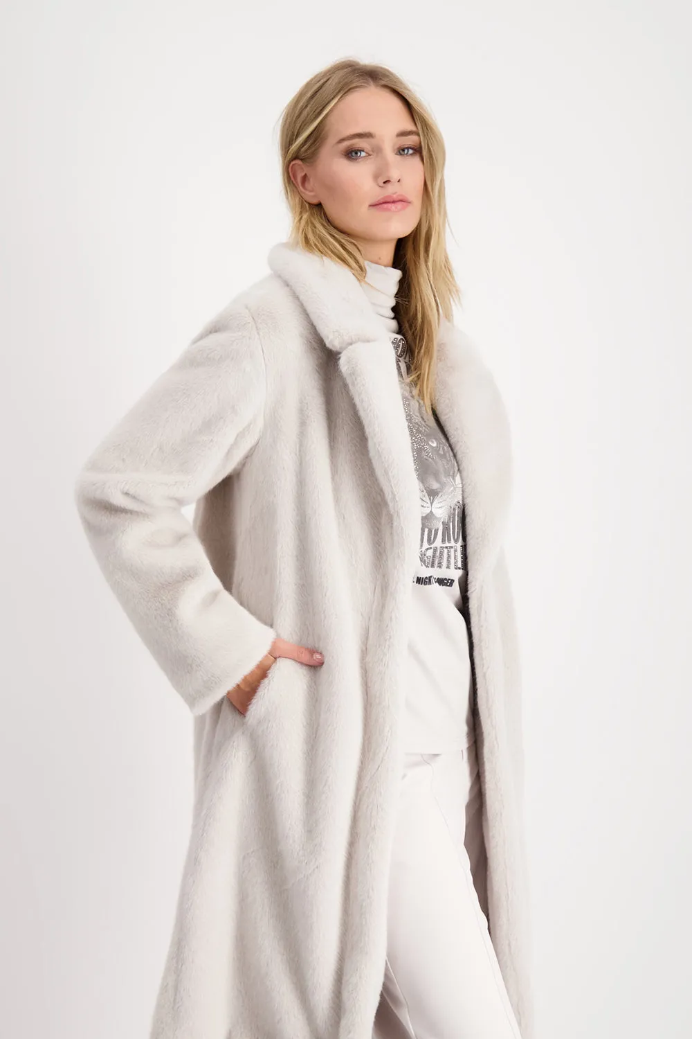 Monari Faux Fur Coat 807336