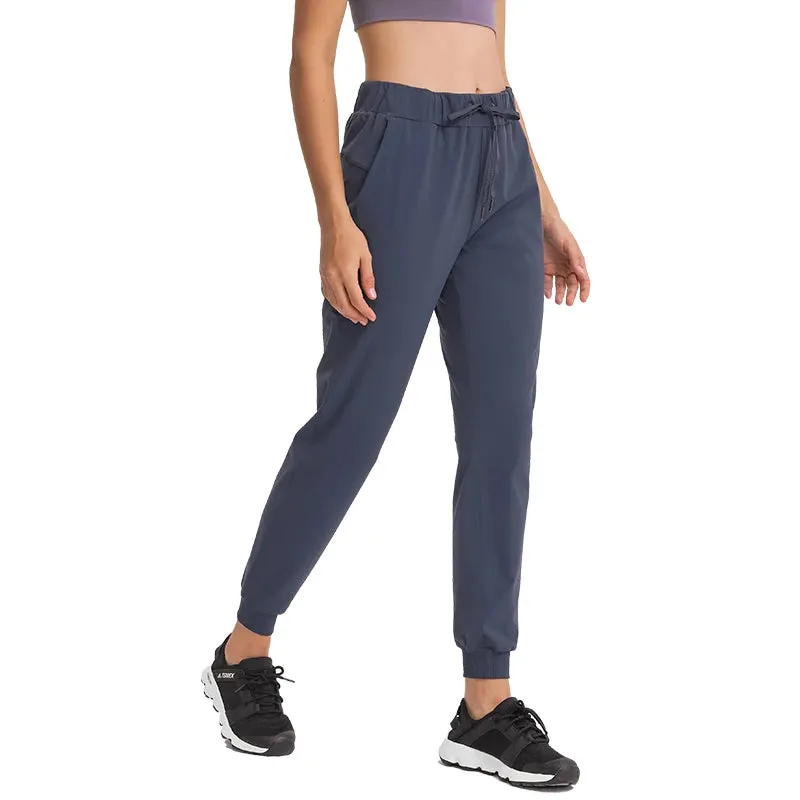 Naked Feel Joggers for Women - Drawstring Waist Yoga Sweatpants with Pockets