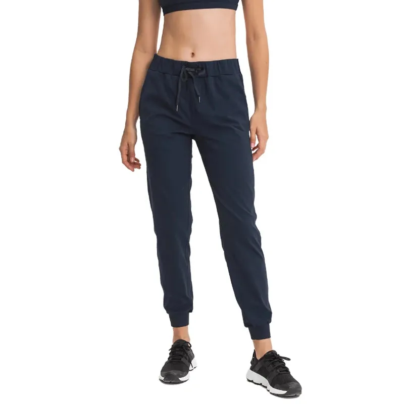 Naked Feel Joggers for Women - Drawstring Waist Yoga Sweatpants with Pockets