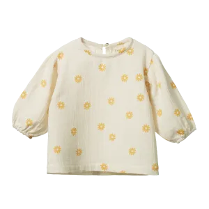 NATURE BABY ELODIE BLOUSE CHAMOMILE NATURAL PRINT