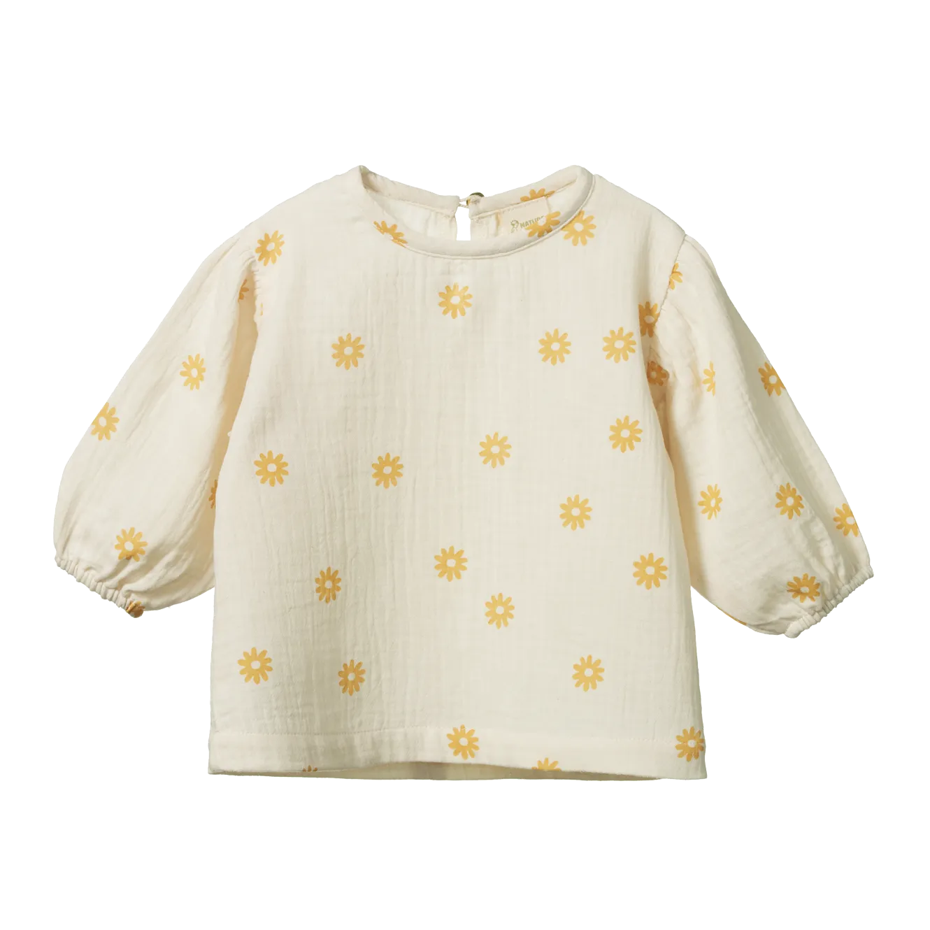 NATURE BABY ELODIE BLOUSE CHAMOMILE NATURAL PRINT