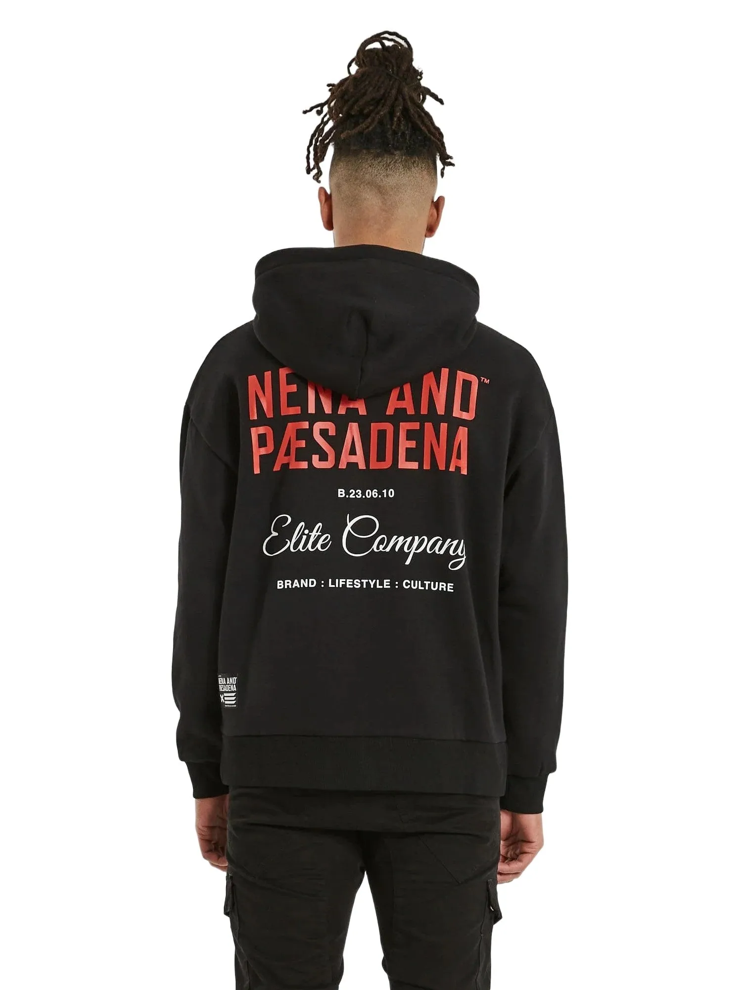 Nena And Pasadena - NXP Encryption Relaxed Hooded Sweater - Jet Black