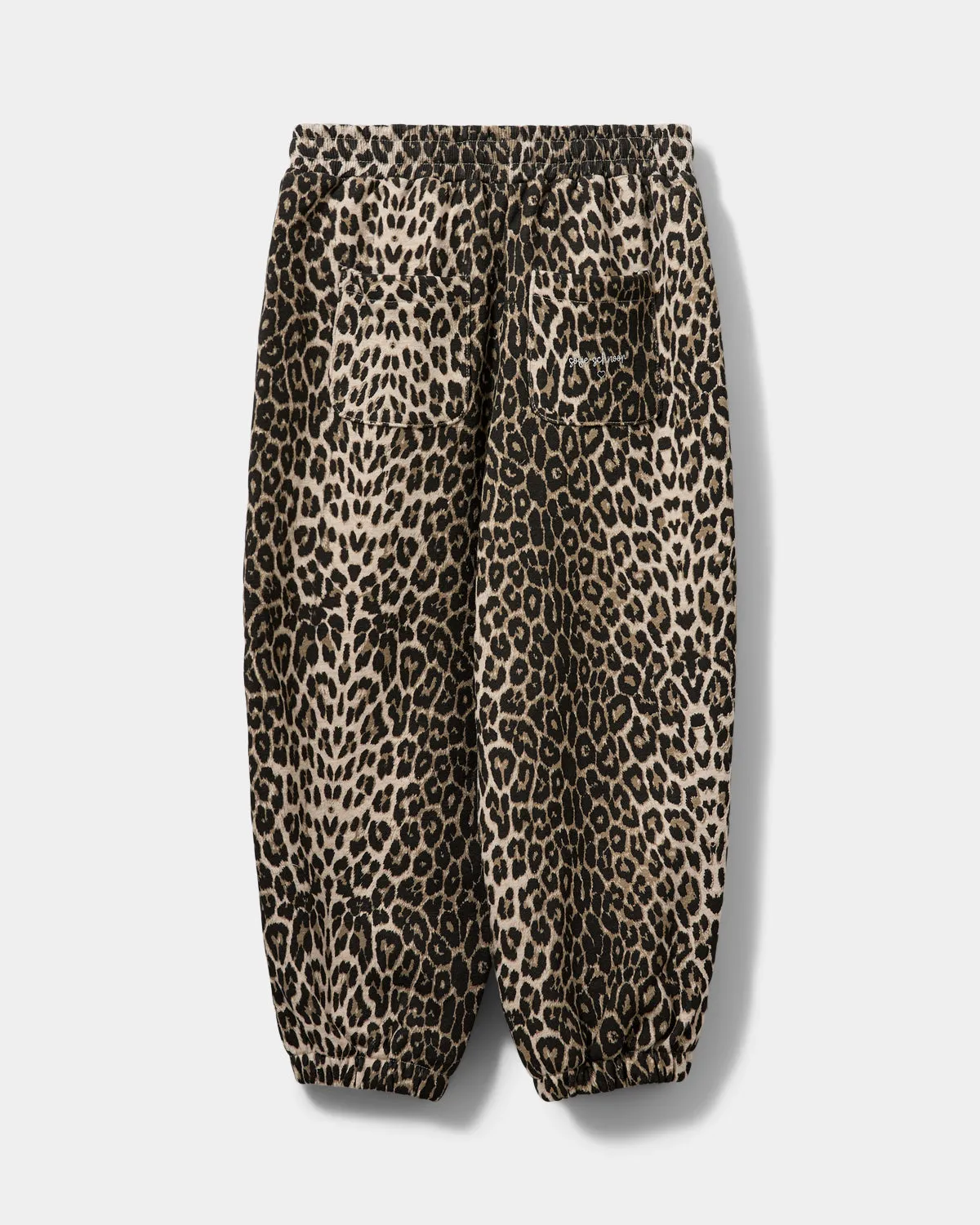 NESTUSSK SWEATPANTS - Light brown leopard