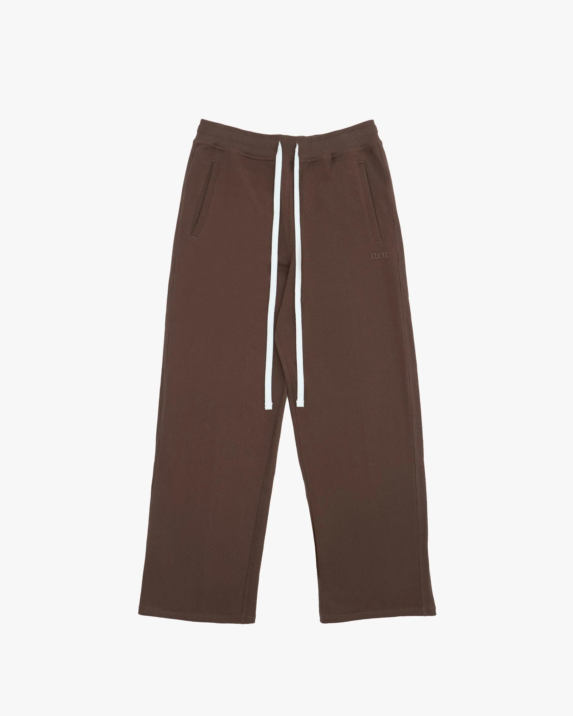 NEUTRALS Wide Sweatpants - Brown