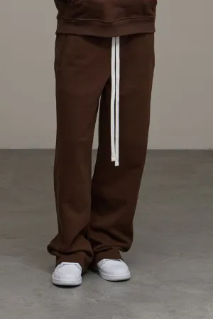 NEUTRALS Wide Sweatpants - Brown
