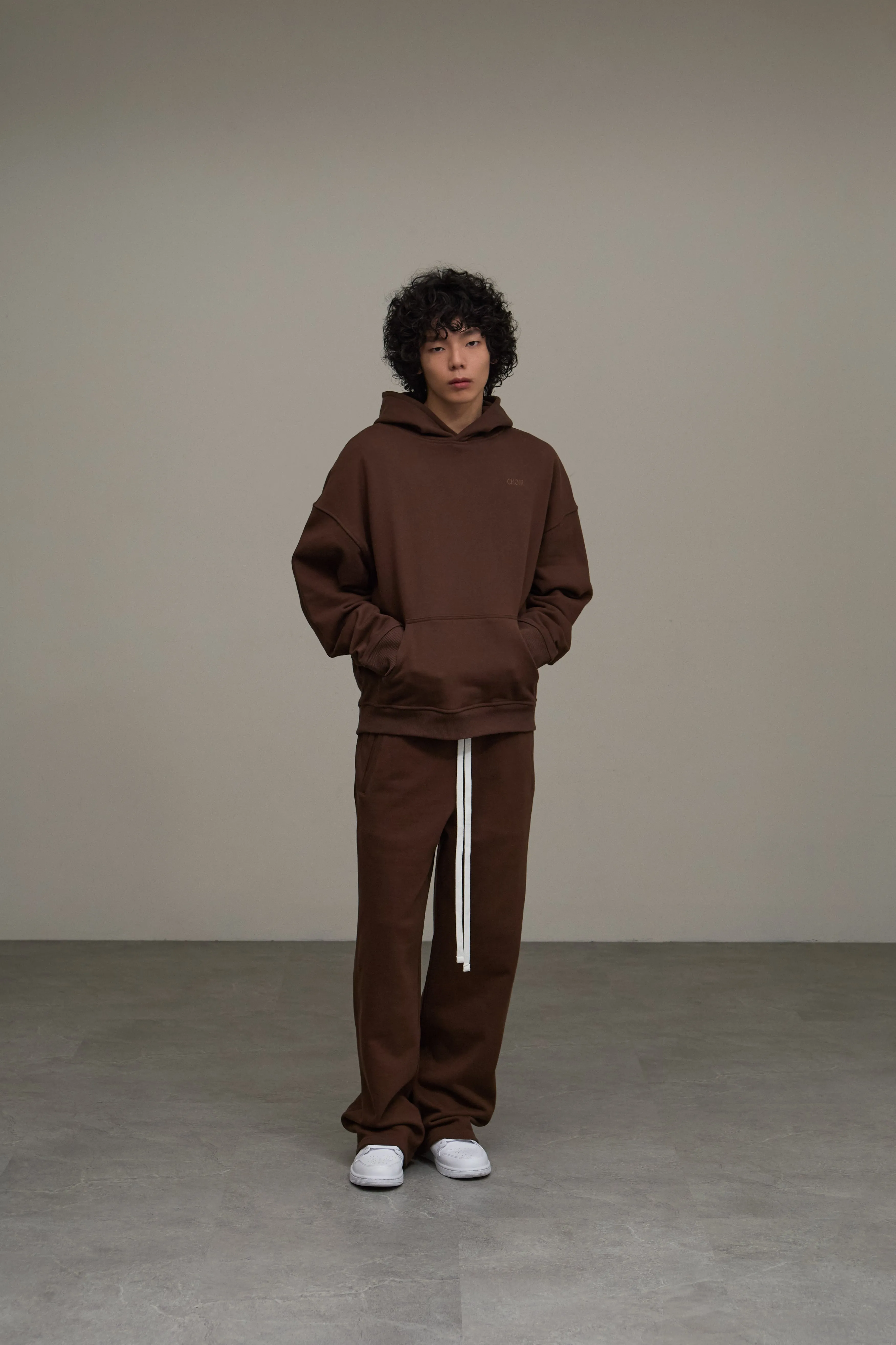 NEUTRALS Wide Sweatpants - Brown