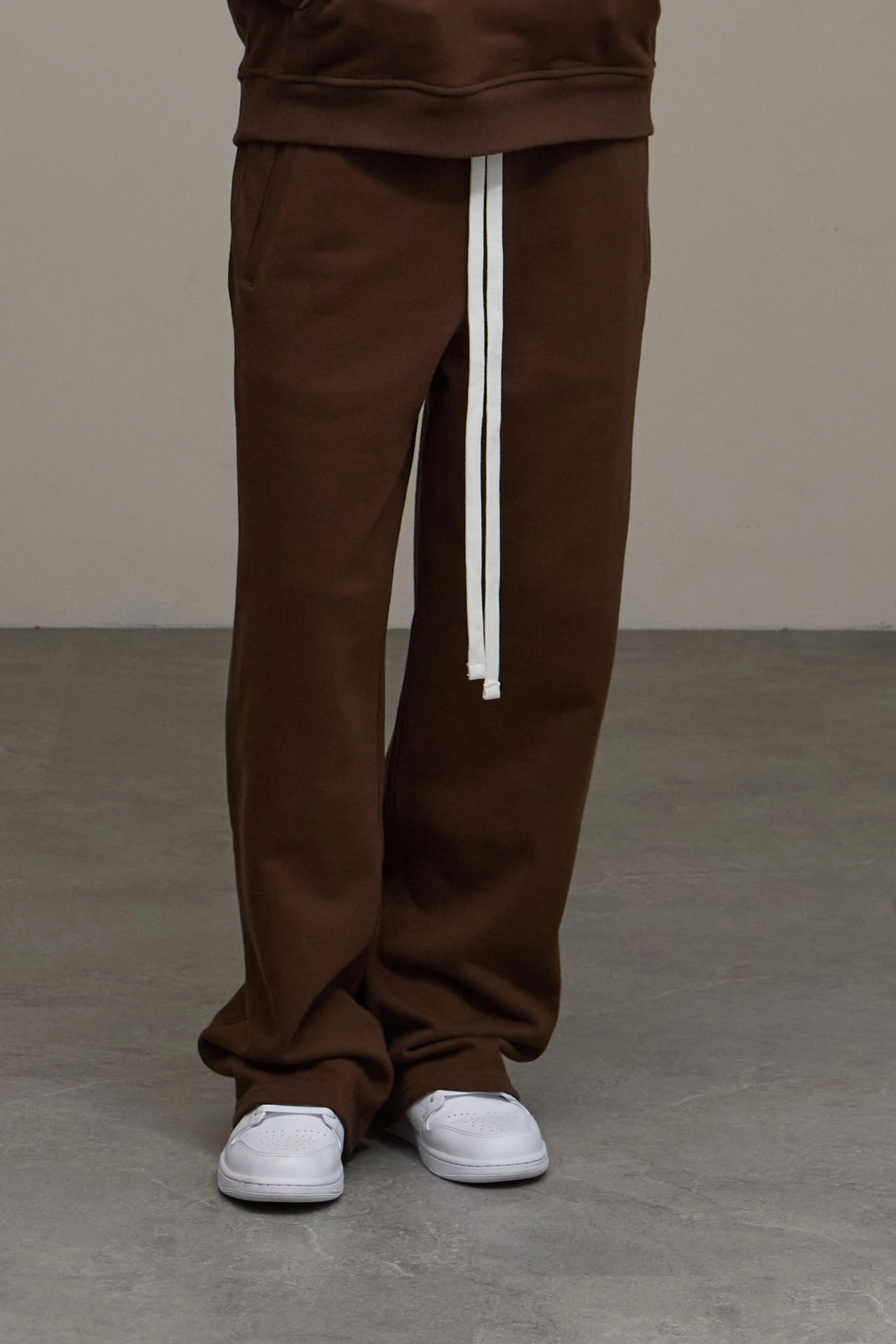 NEUTRALS Wide Sweatpants - Brown